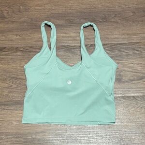 lululemon athletica Light Green Tank Top
